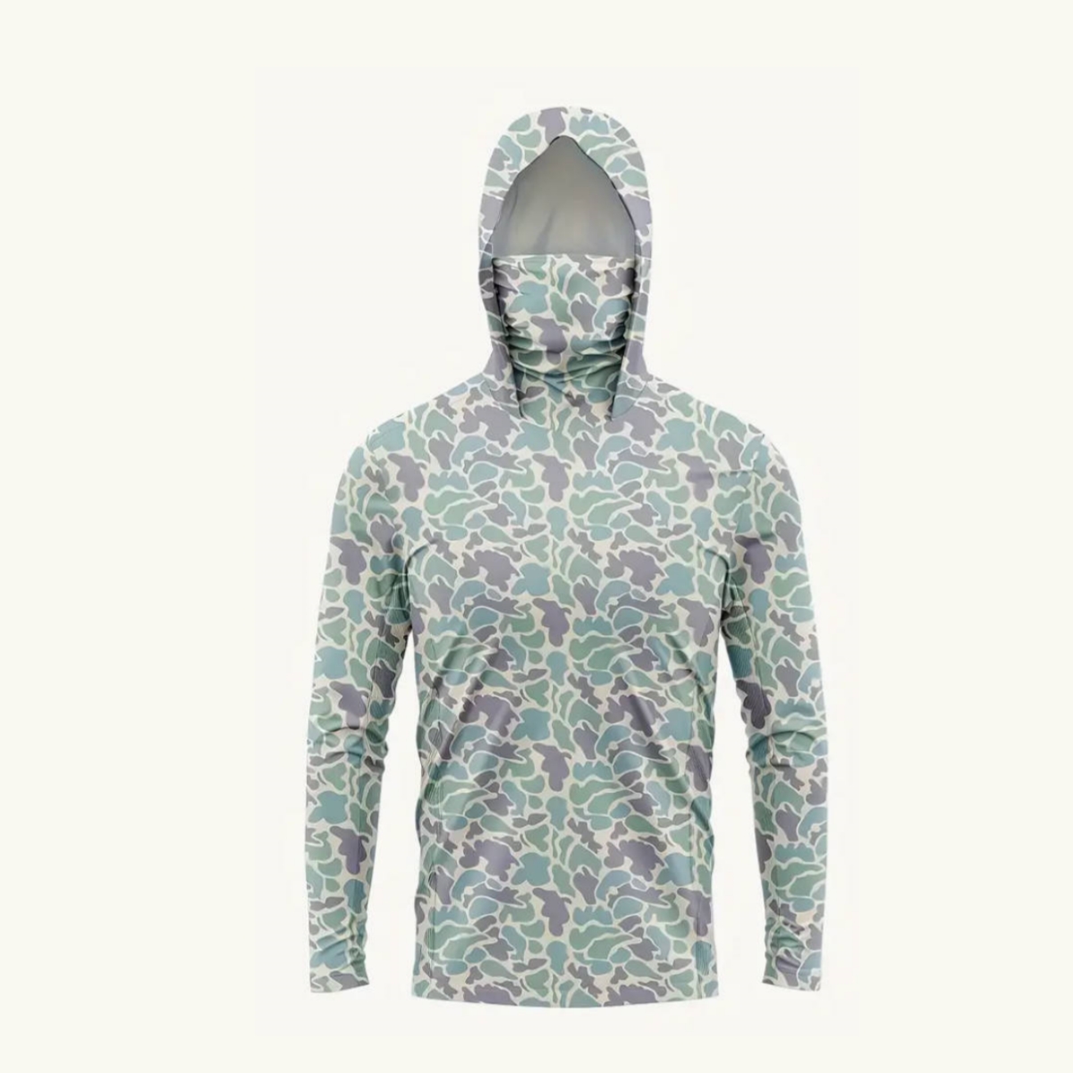 Outdoor Hunting Prints - Felpa da Pesca con Protezione Solare