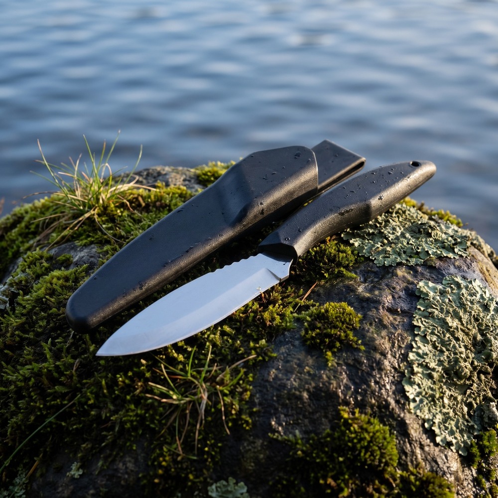 Hunting And Camping In Jungle - Coltello a lama fissa ad alta