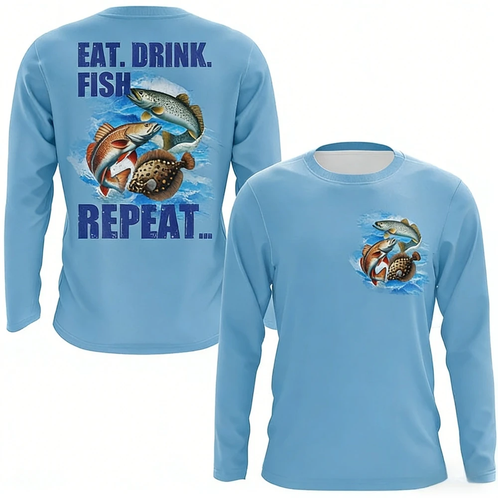Maglia da pesca da uomo, a man - Outdoor Hunting Prints recensione e prezzo